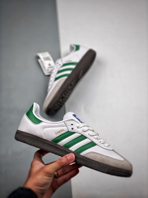 Tênis Adidas Samba OG - Branco e Verde