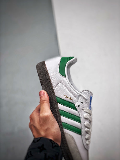 Tênis Adidas Samba OG - Branco e Verde