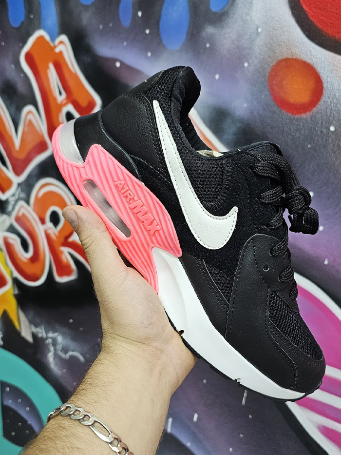 Tênis Nike Air Max Excee - Preto/Branco/Rosa